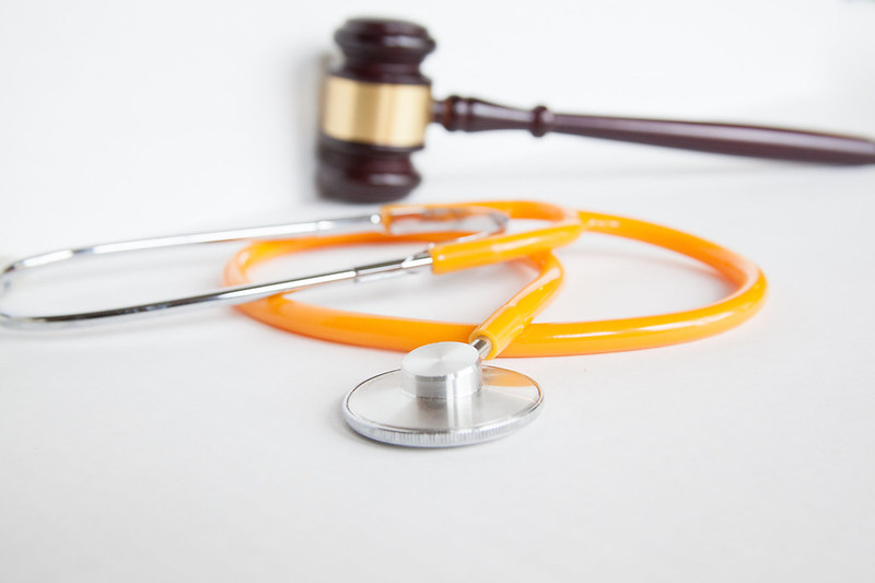 Stethoscope and gavel (flickr.com, free for commercial use)
