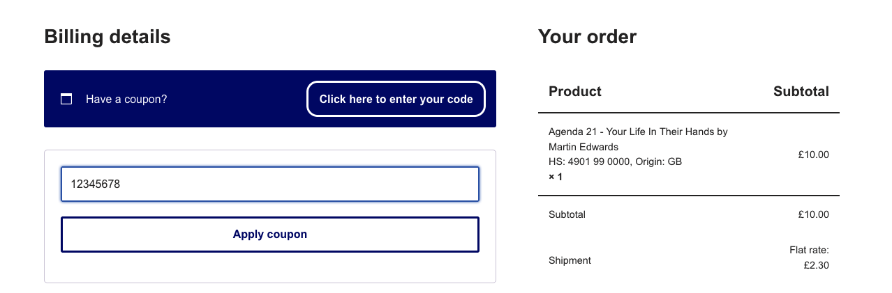 Apply Coupon