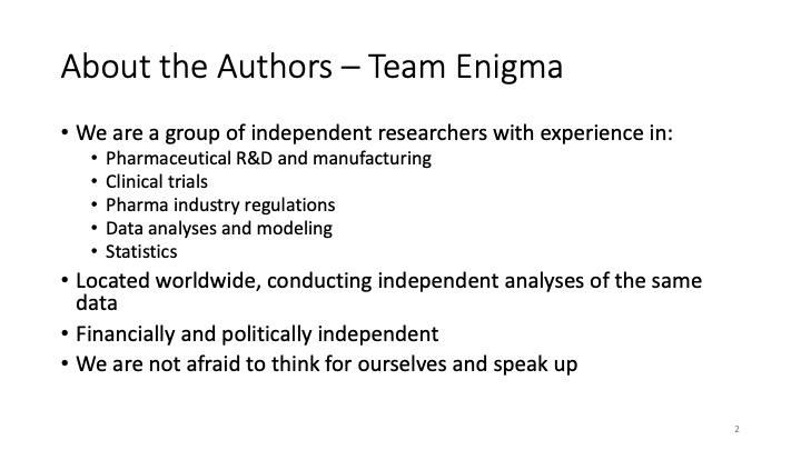 Slide: About the authors: Team Enigma