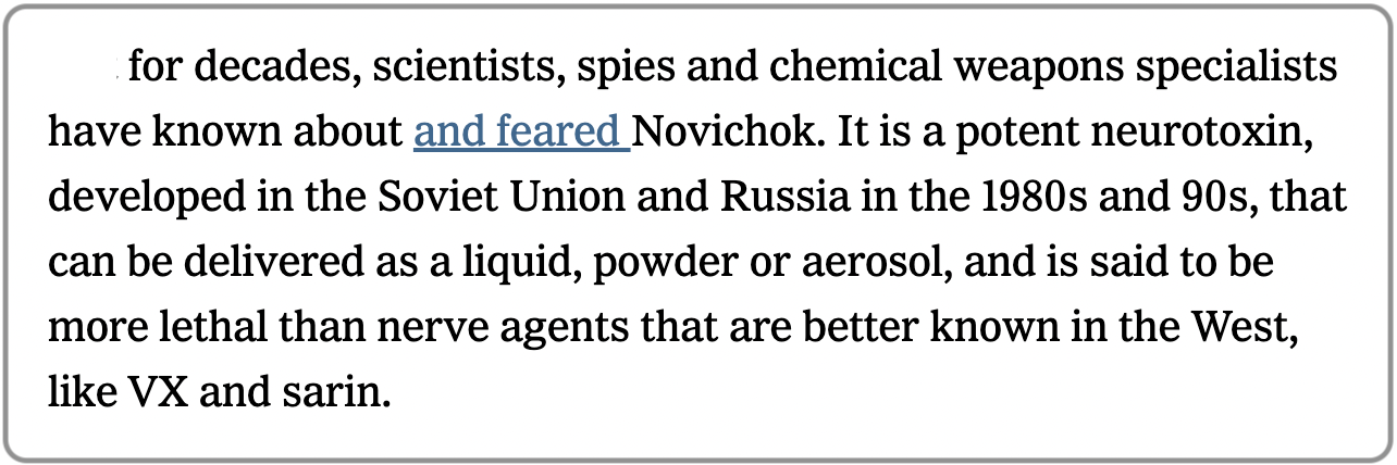 What Is Novichok, the Russian Nerve Agent Tied to Navalny Poisoning?
