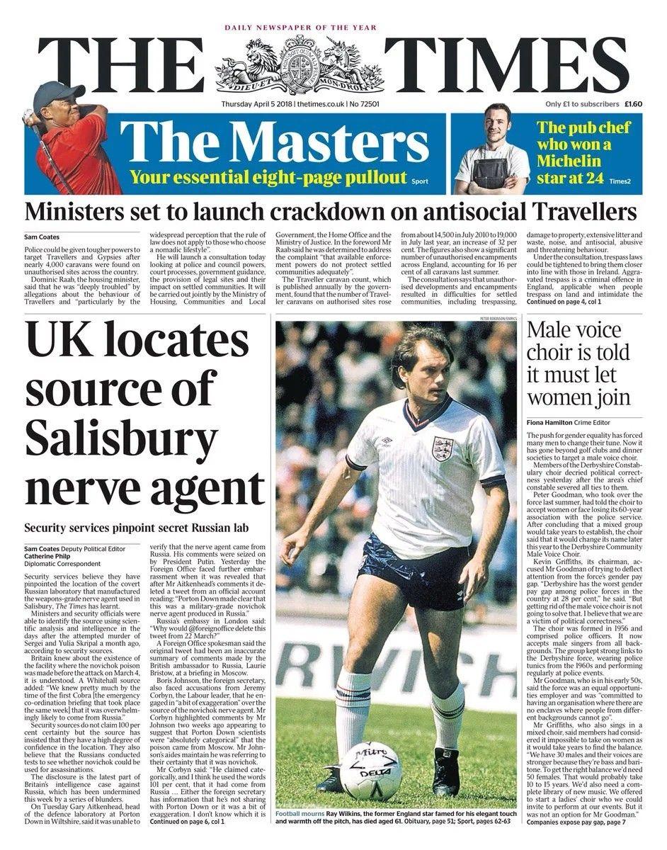 Times front page