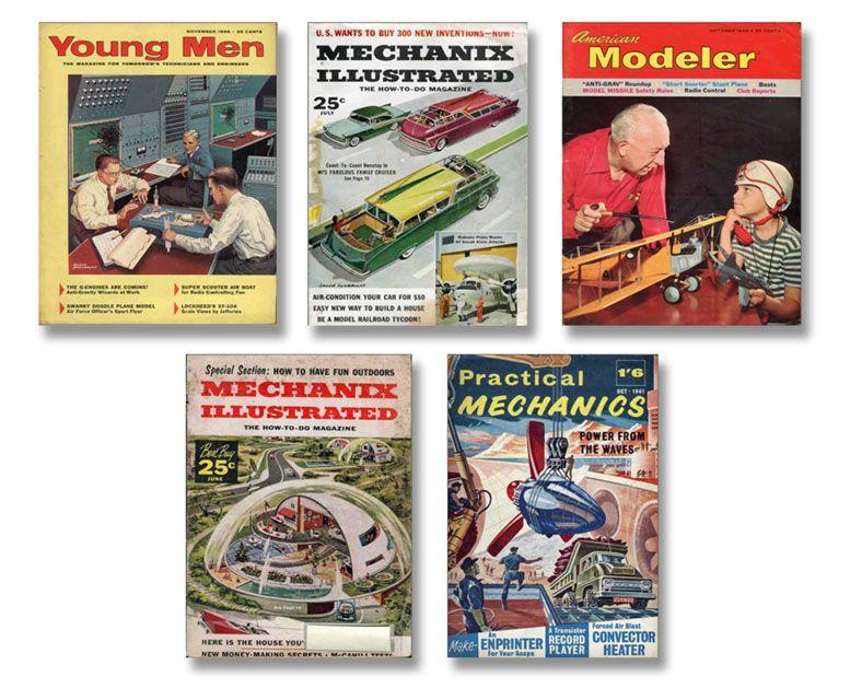 1950s mechanical magazine covers