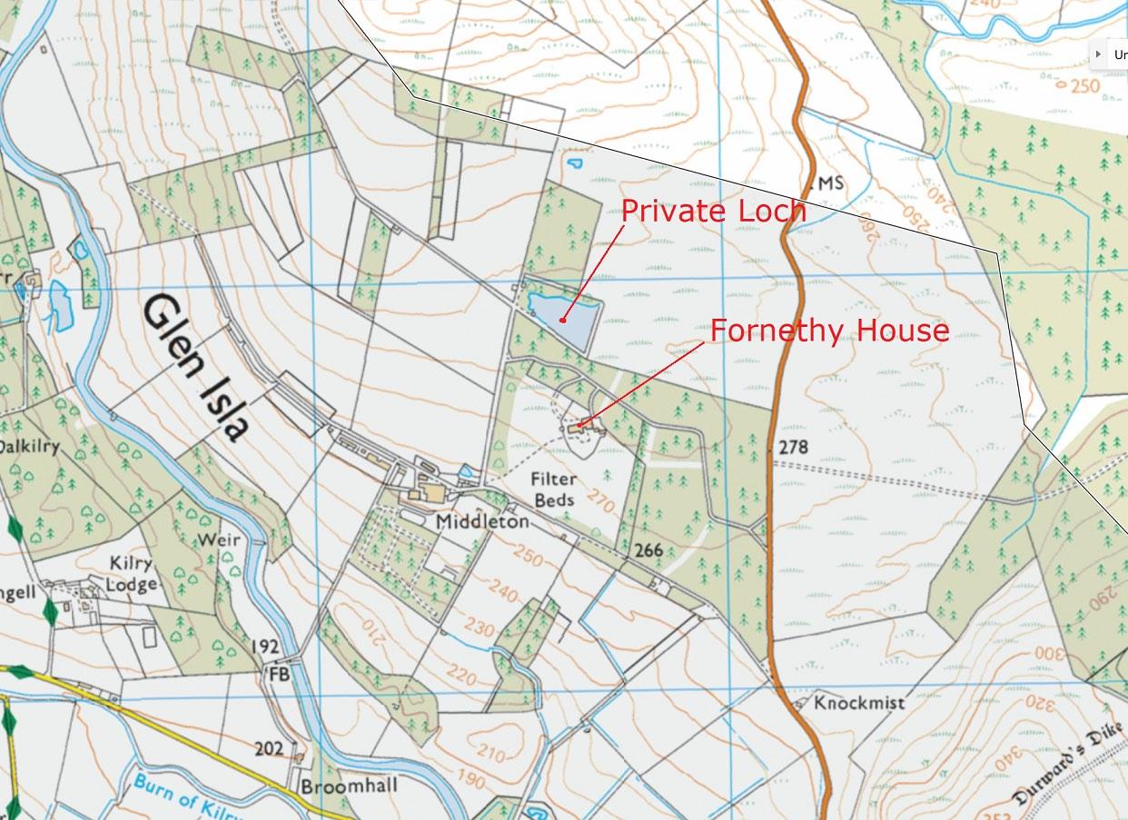 Map of the Fornethy area
