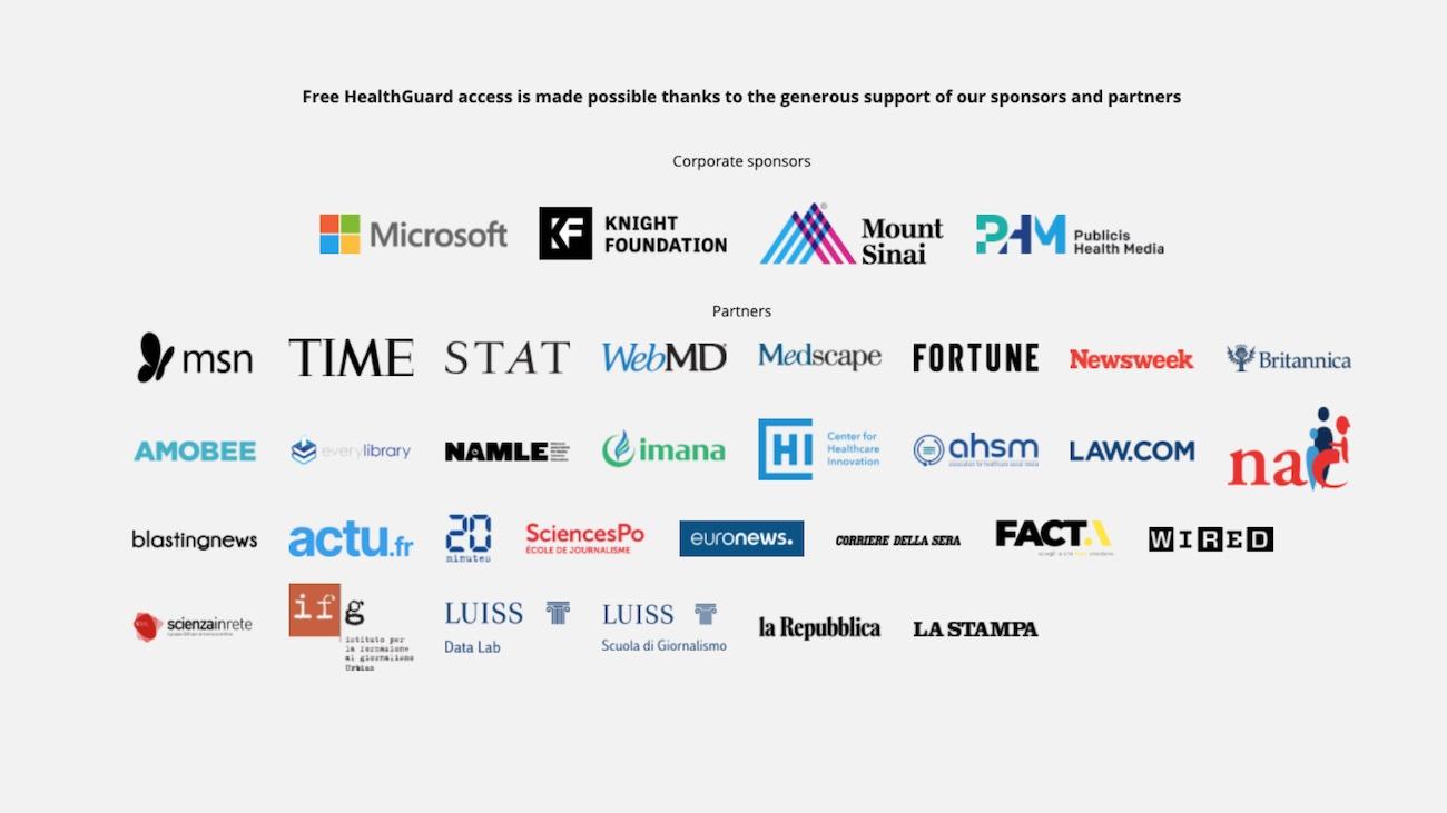 Healthguard sponsors