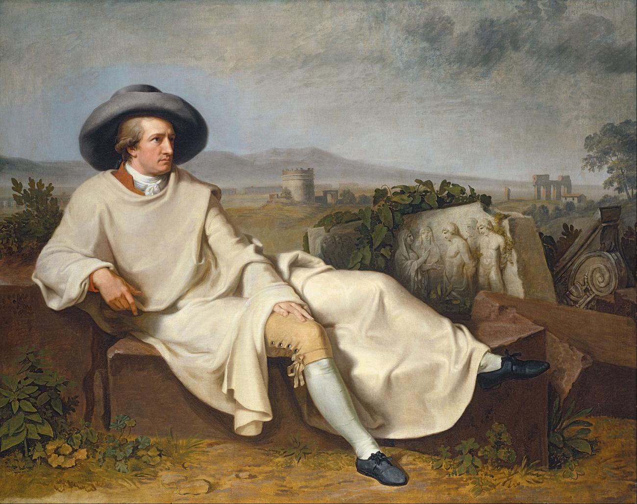 Goethe in the ruins of the classical world of Plato