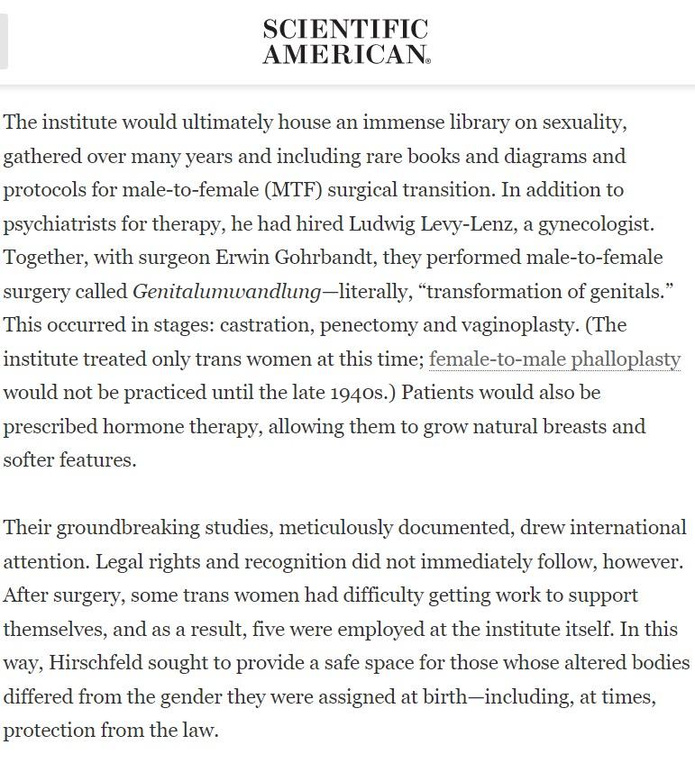 Excerpt from the Scientific American