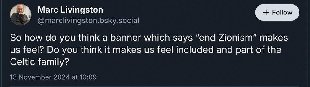 Marc Livingston posts to social media