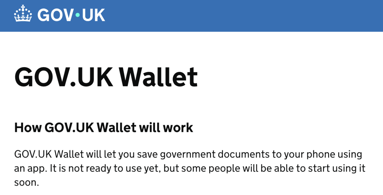 GOV.UK Walle