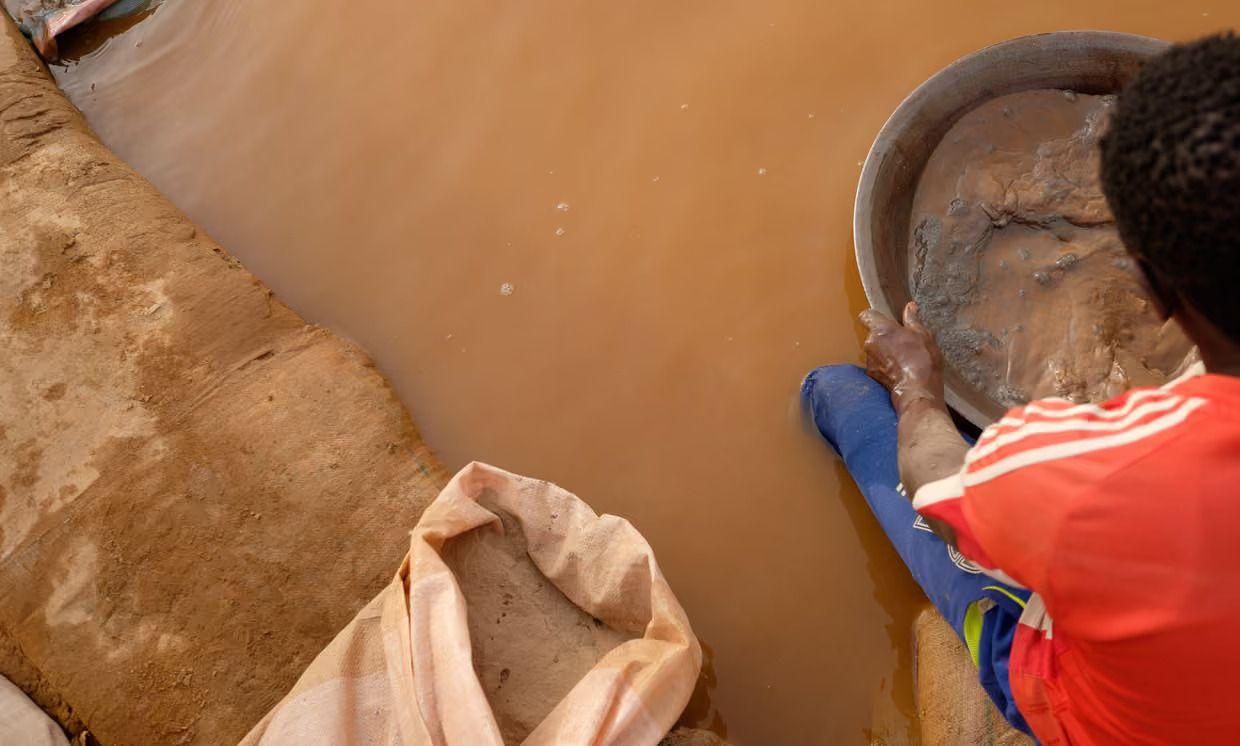 Gold panning