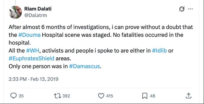 X post by Riam Dalati