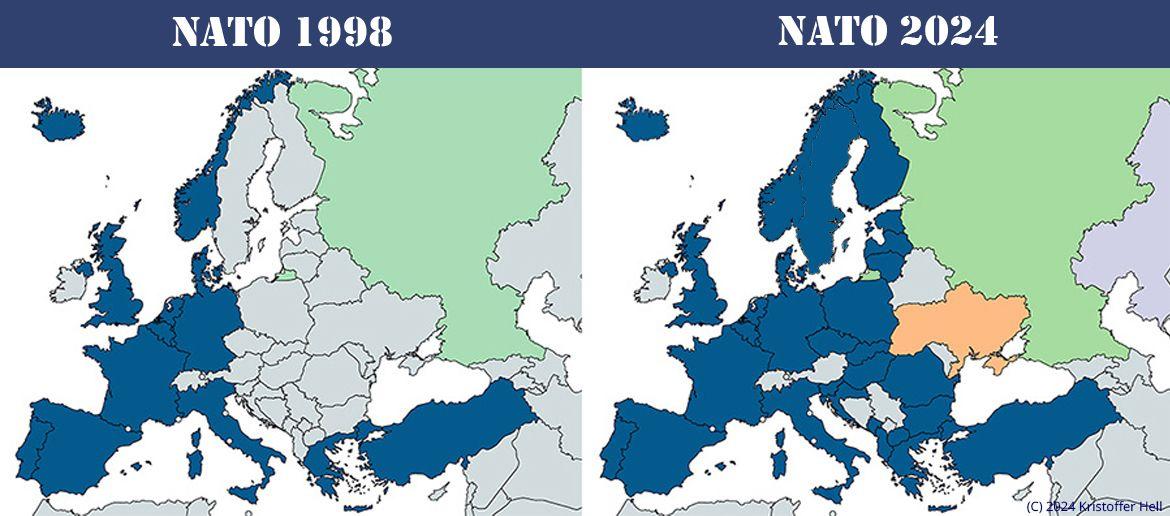 NATO 1998 and 2024