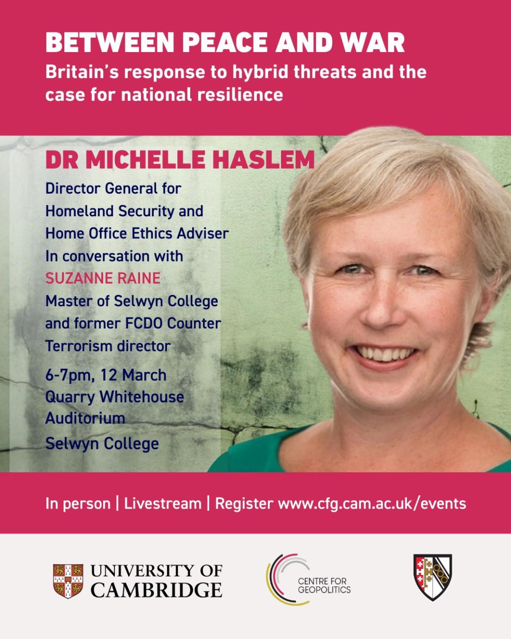 Michelle Haslem - public talk ad