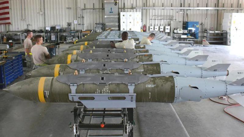 These JDAMs are among the types of bomb loaded at RAF Fairford