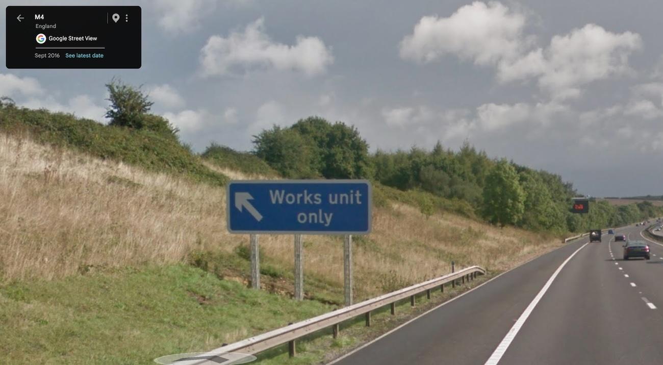 The replacement sign.