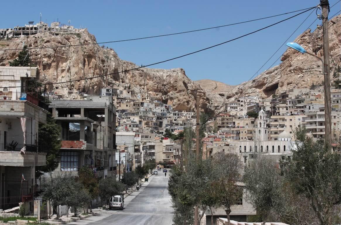 The road into Maaloula. Photo: Vanessa Beeley, 2016