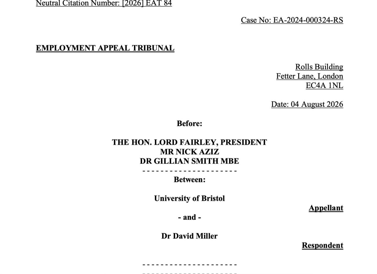 Miller judgement