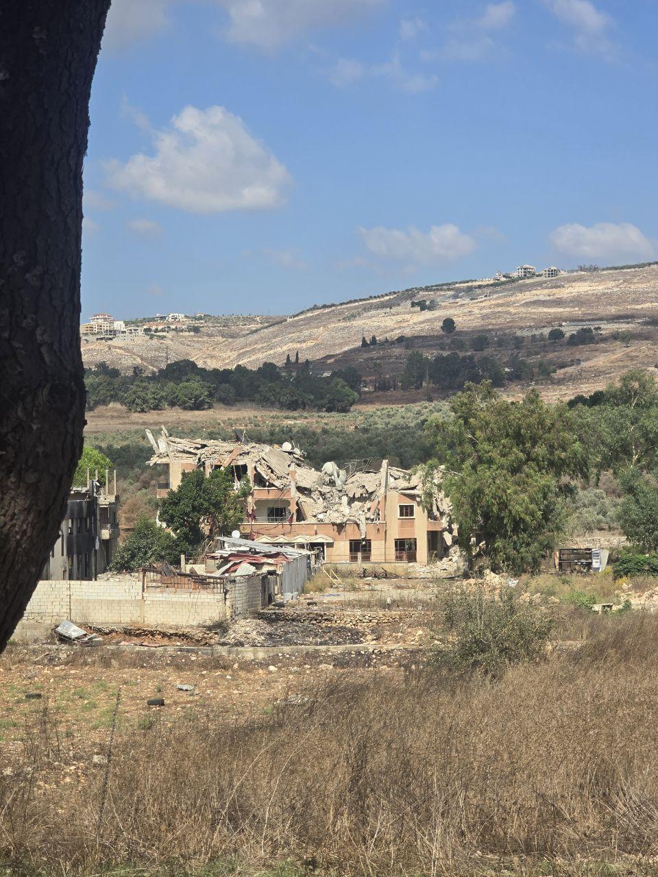 A destroyed residential home in Nabatieh al-Faqwa