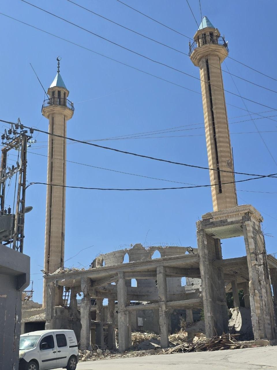 Destroyed mosque in Majdal Selm