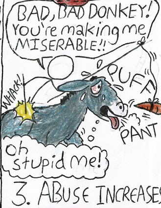 The abuse increases