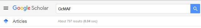 Google search results for GcMAF