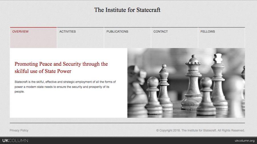 The Institute for Statecraft website